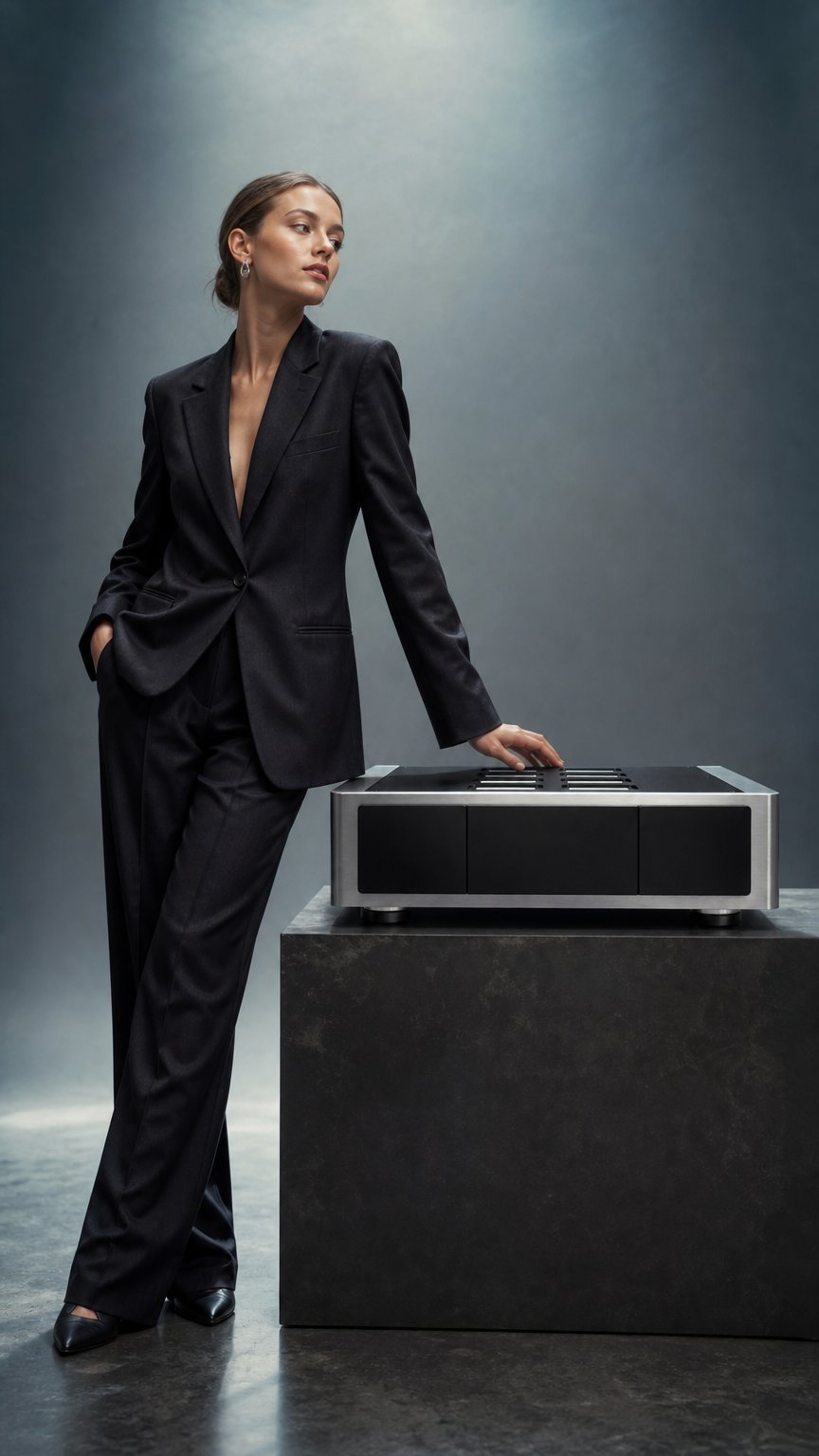 AI product shot of NAD M23 V2 Stereo power amplifier