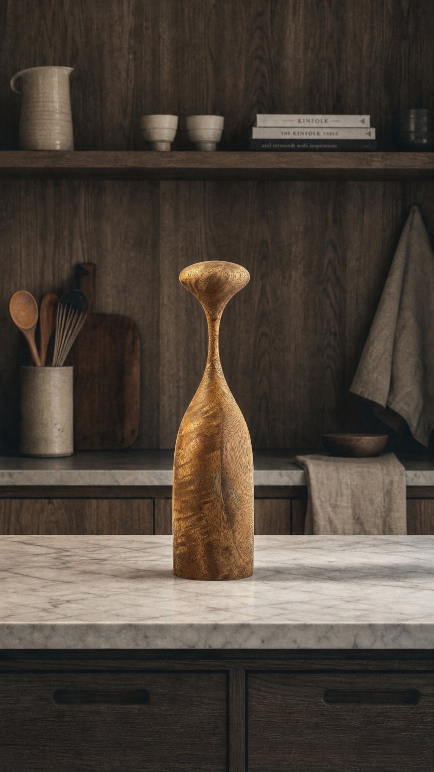 AI product shot of Serratus Pepper Mill - Mango
