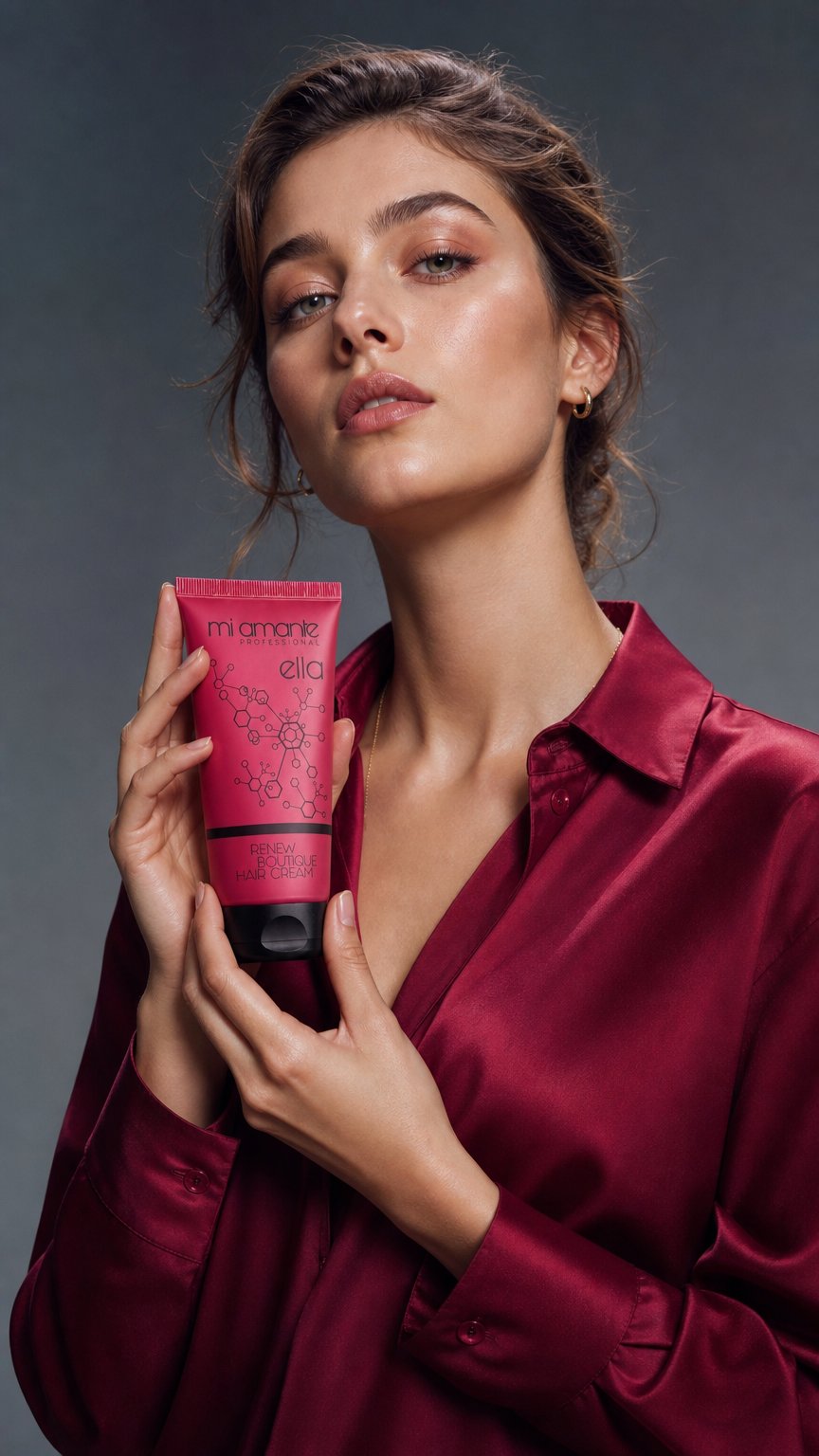 AI product shot of Crema de păr Mi Amante Ella Renew Boutique