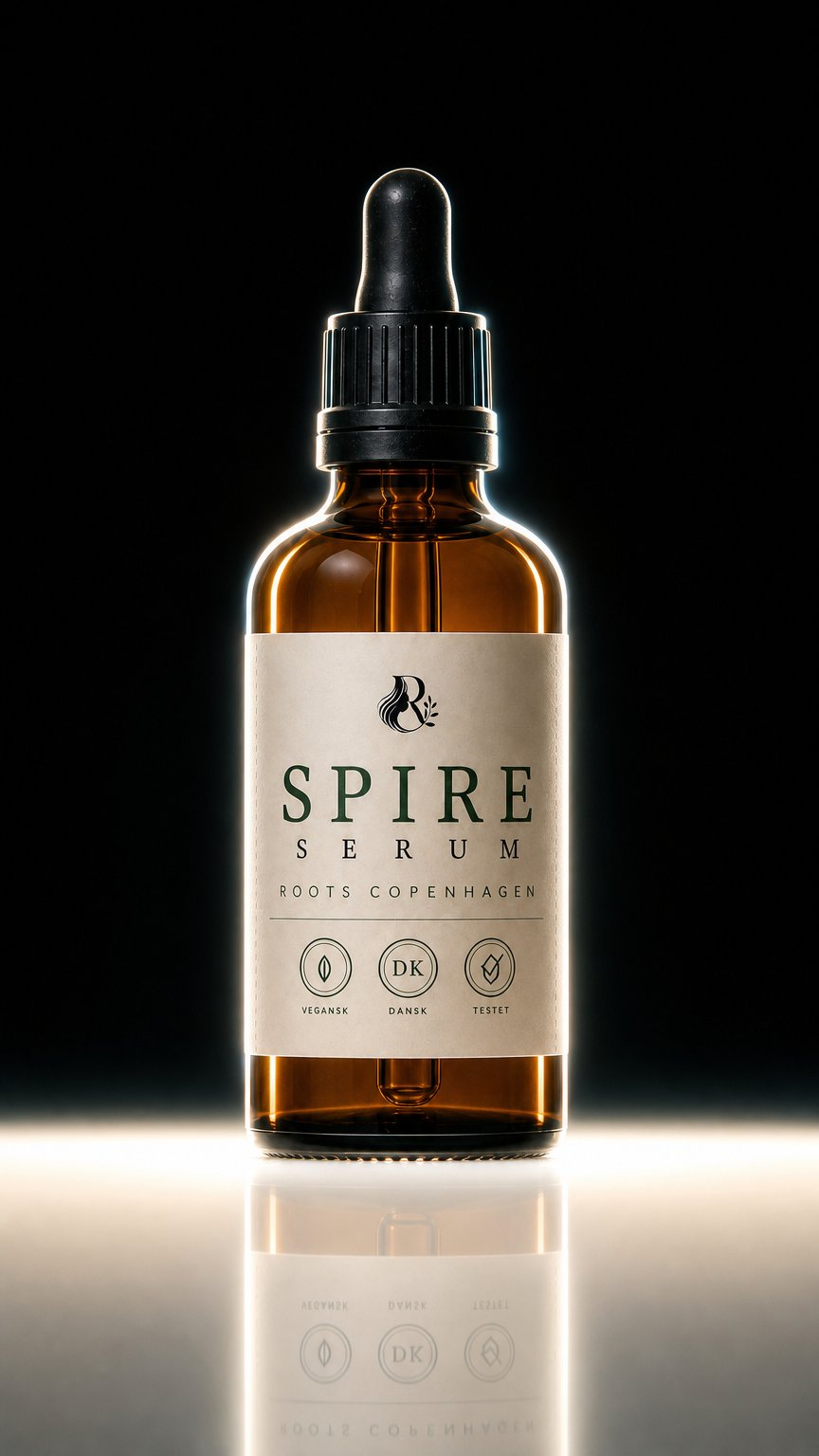 AI product shot of SPIRE Serum