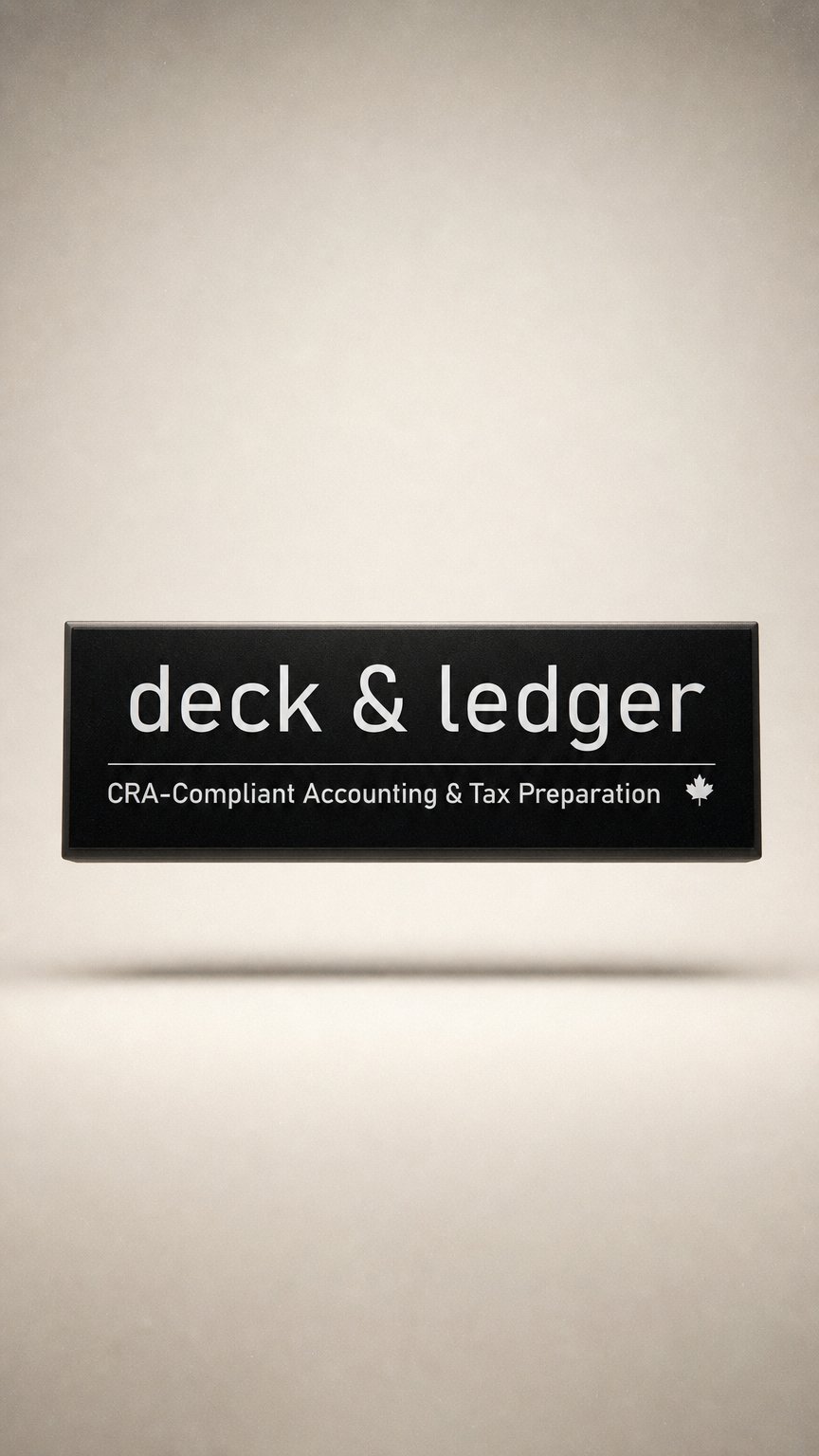 AI product shot of Deck & Ledger Accounting and Bookkeeping Services