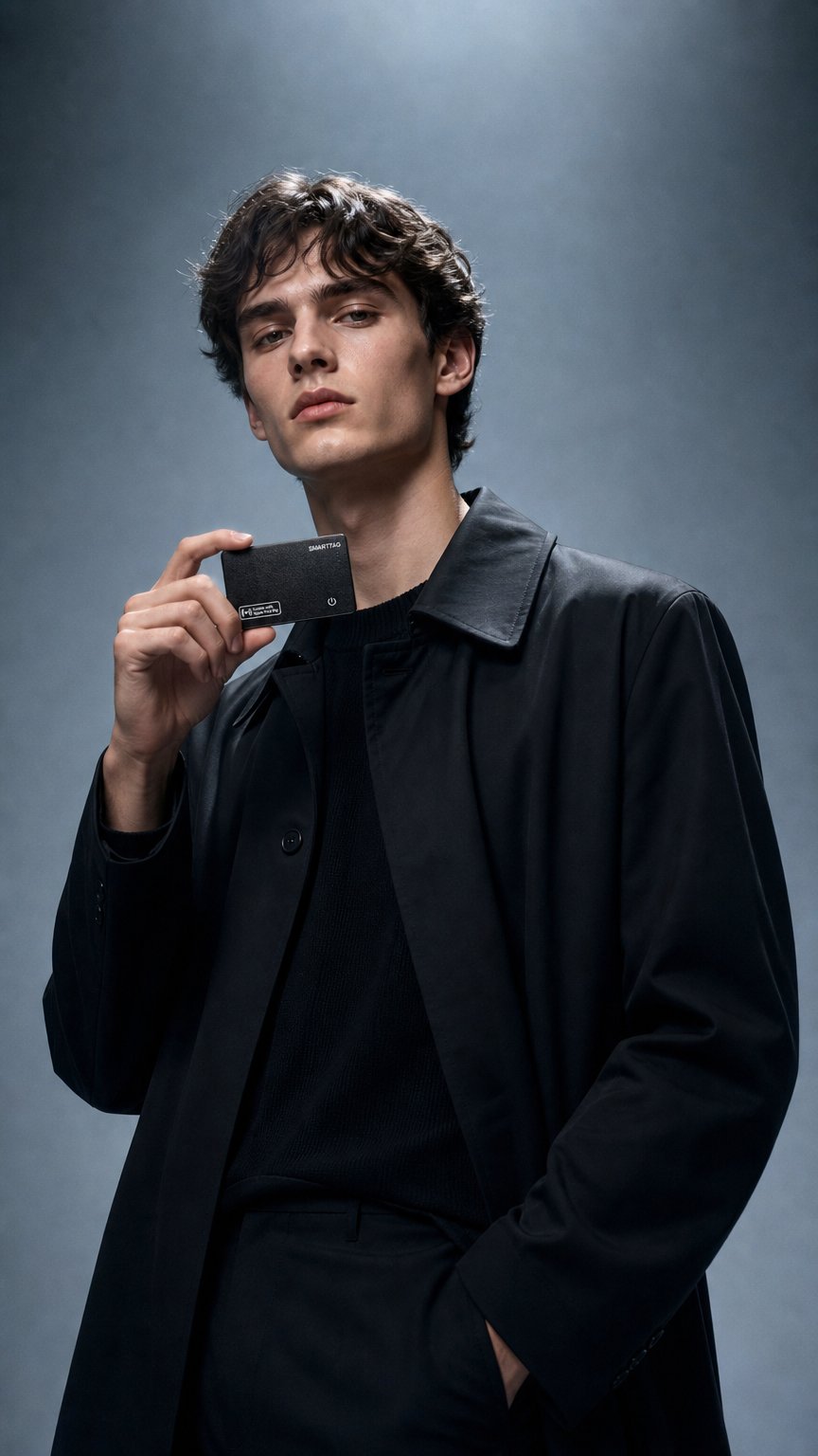 AI product shot of CardTrace — Carta Localizzatore per Portafoglio (Apple Dov'è)