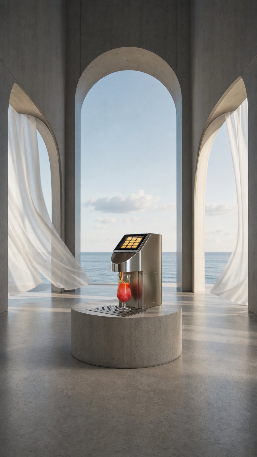AI product shot of The Cocktailmaker® Einbauvariante Unterbau