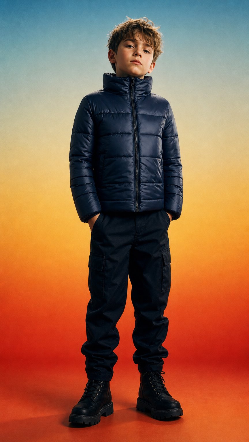 AI product shot of TOPO - Stichfeste Sicherheitsjacke für Kinder (Ab 2027!)
