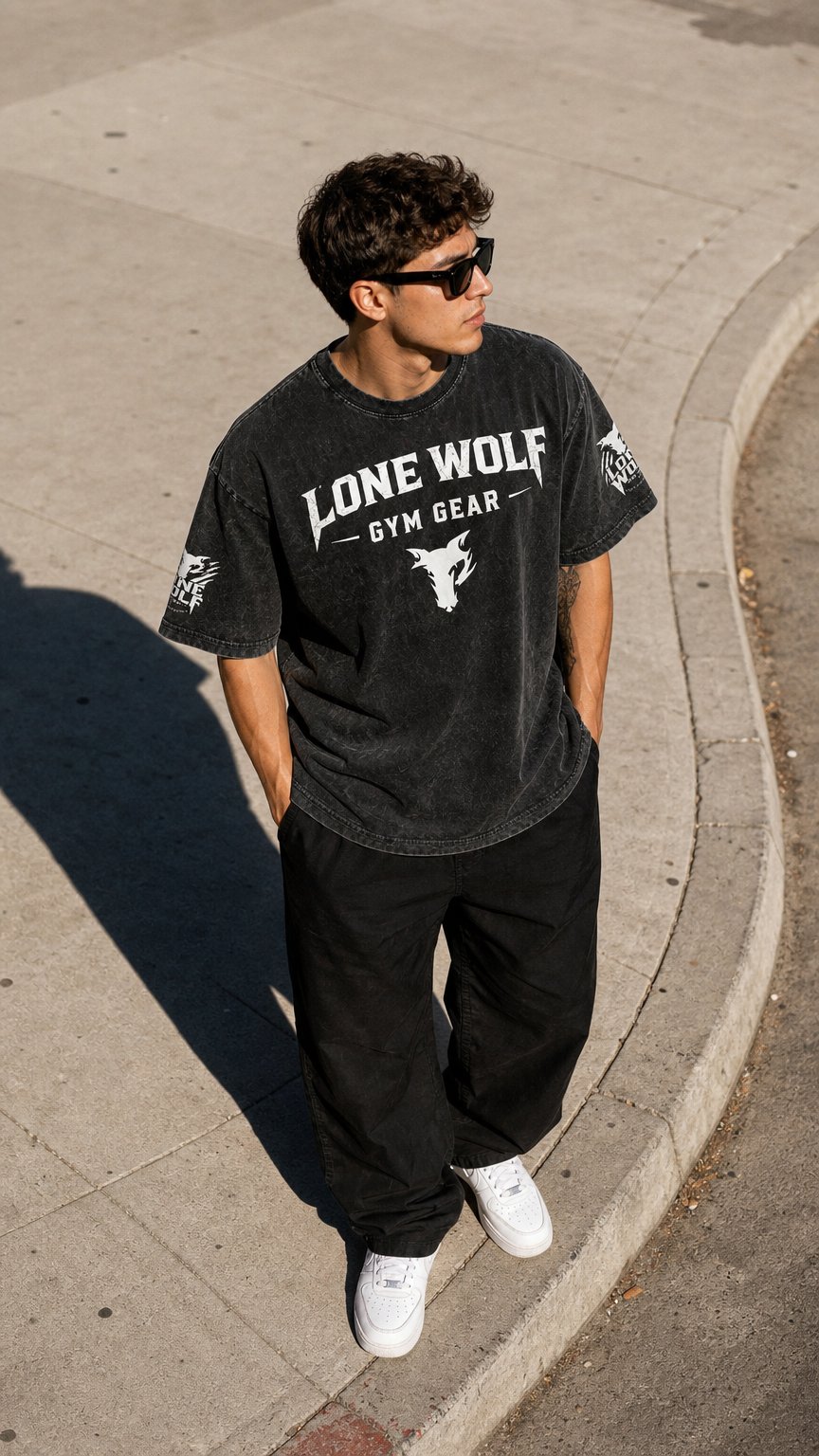 AI product shot of Snow Washed T-Shirt