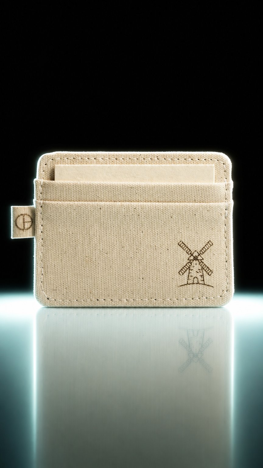 AI product shot of CARDHEIR – Windmill Edition Cardholder