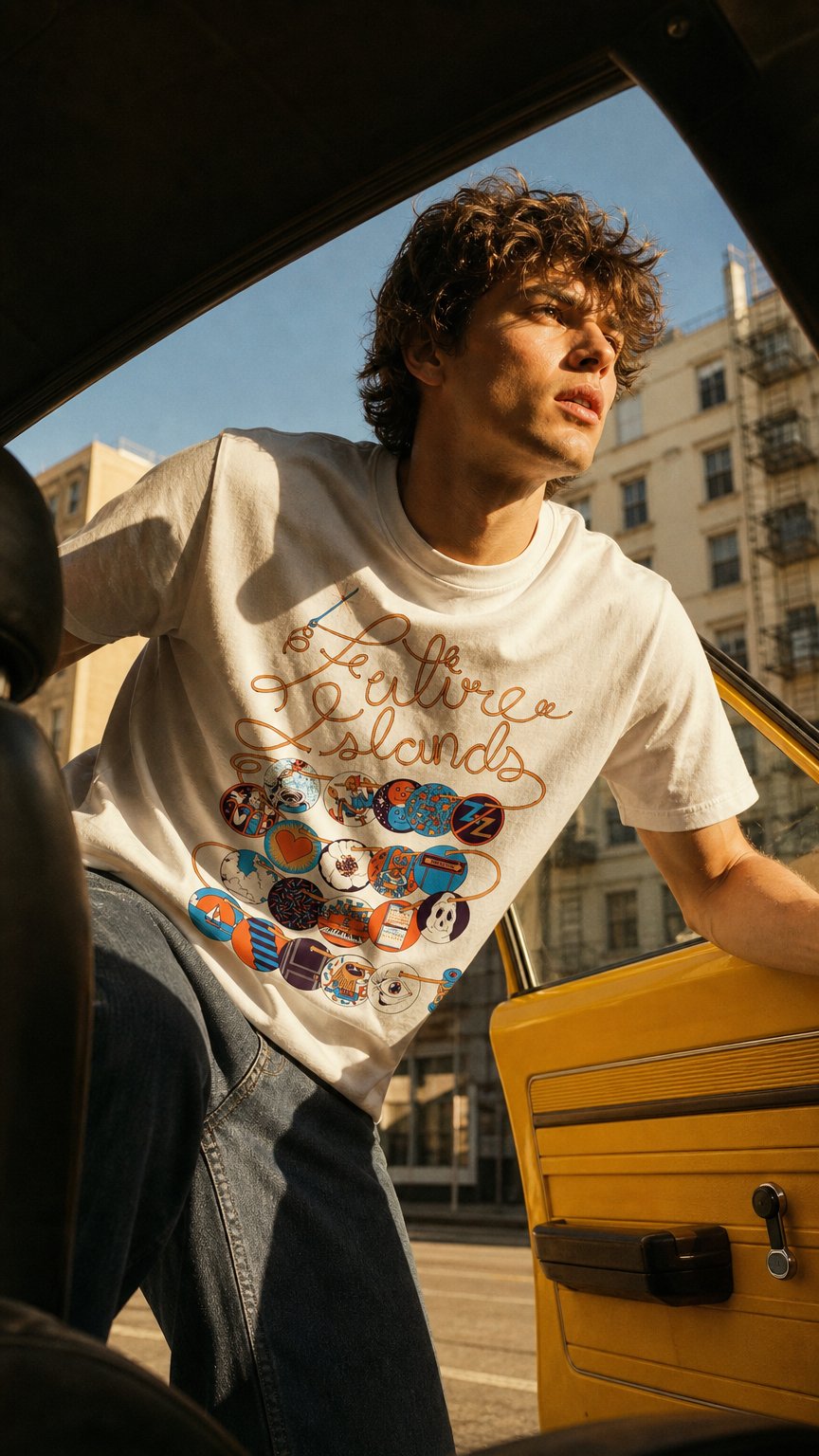 AI product shot of The Never-Ending Scribble T-Shirt
