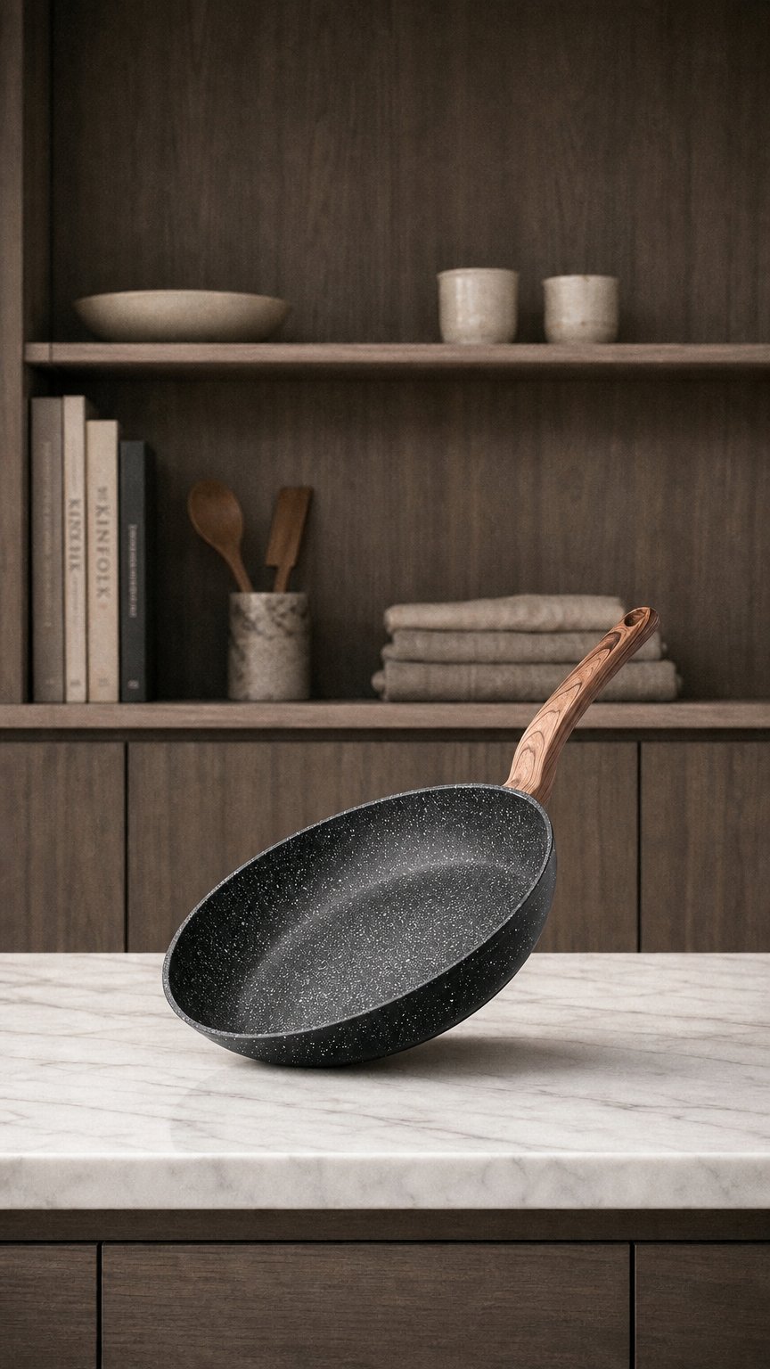 AI product shot of ULTRACHEF Sartén con Revestimiento Antiadherente de Piedra de Alemania 100% libre de PFOA. 20cm