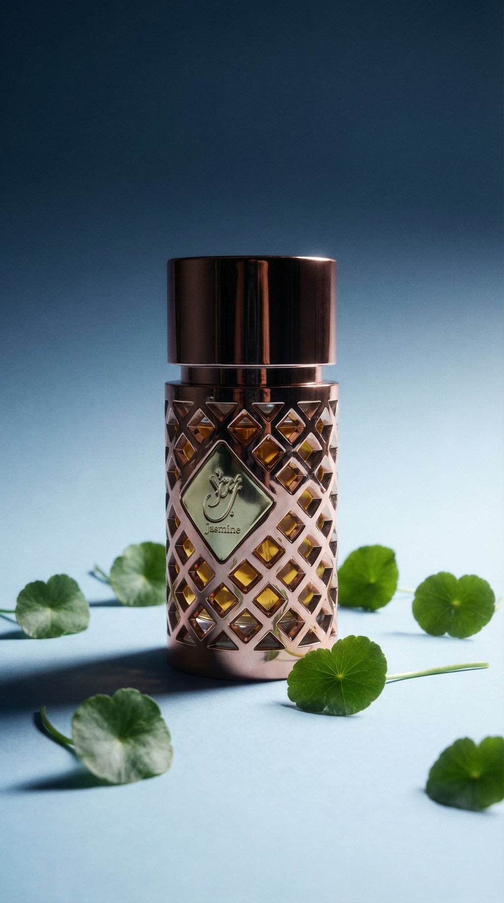 AI product shot of Apa de Parfum Jazzab Gold, Ard Al Zaafaran, Femei – 100ml