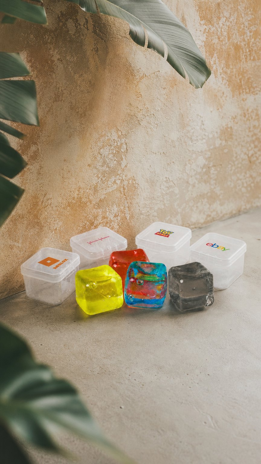 AI product shot of Jelly Cube Sensory Toy