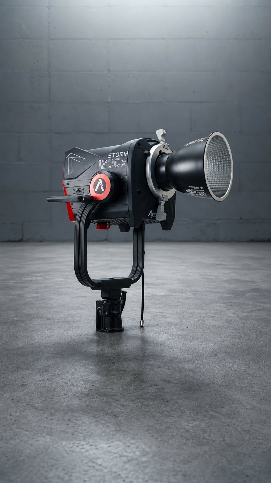 AI product shot of Aputure Storm 1200x Tunable White LED Light