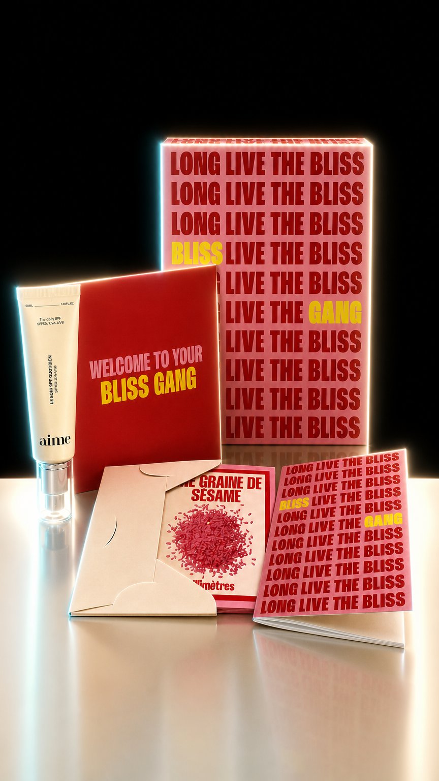AI product shot of Coffret Bliss Gang