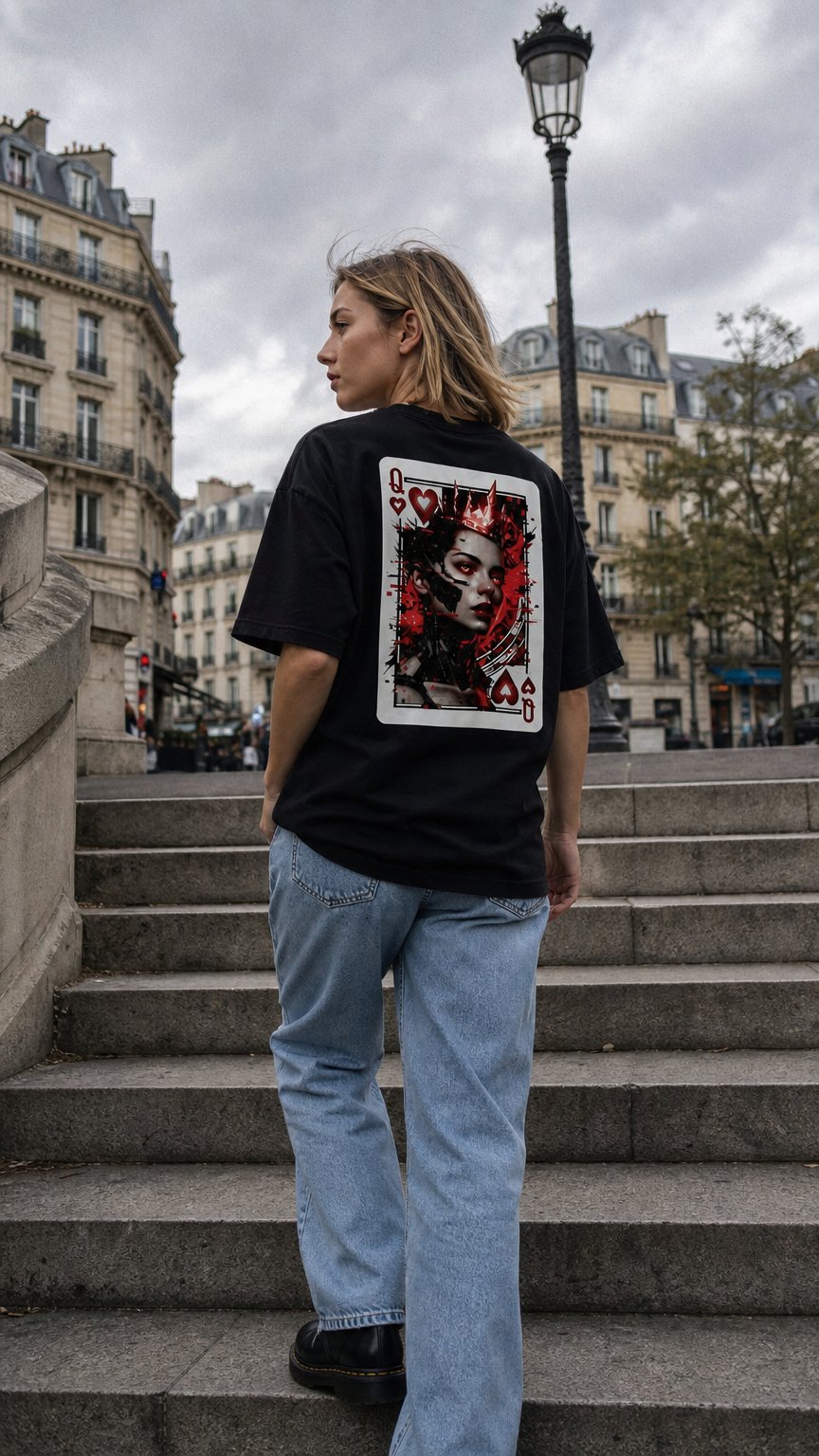 AI product shot of Voltage Reign — Tee (Women’s Fit)