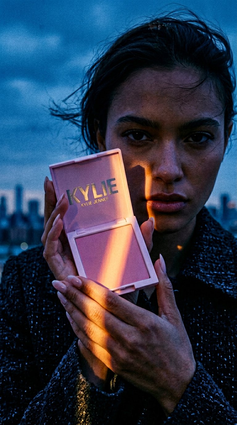 AI product shot of Kylie Cosmetics Pressed Blush Powder