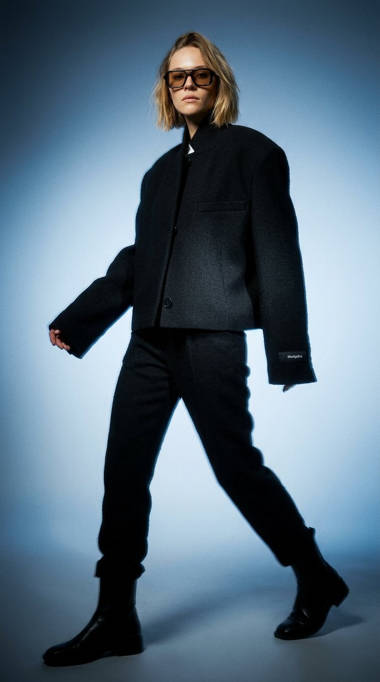AI product shot of BIELU Blazer Black
