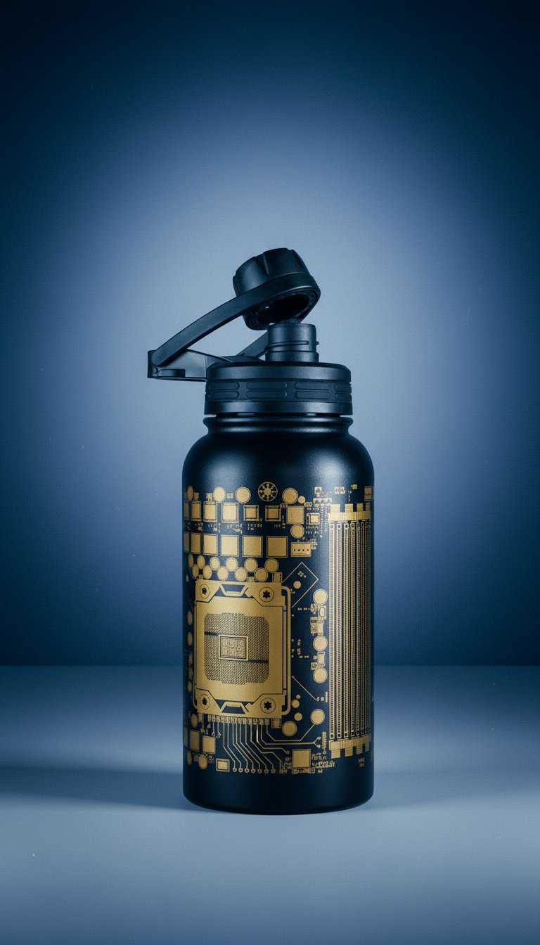 AI product shot of Insulated Water Bottle