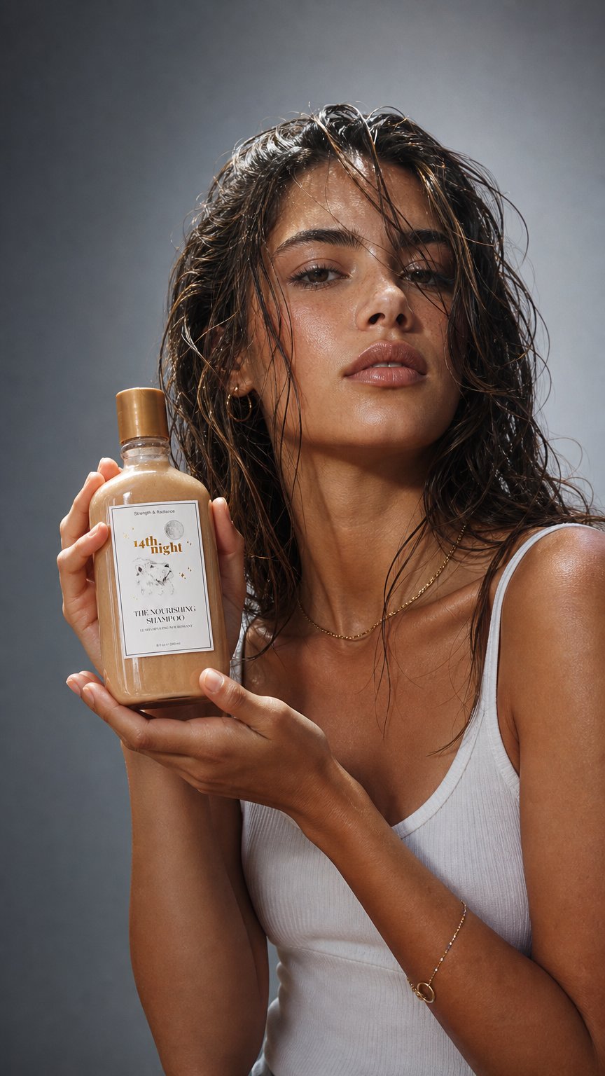 AI product shot of The Nourishing Shampoo