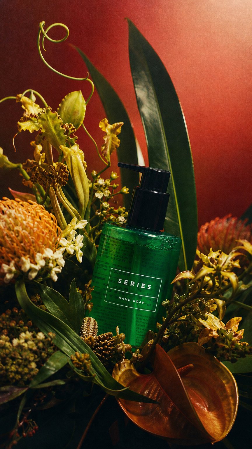 AI product shot of Hand soap - Bergamot