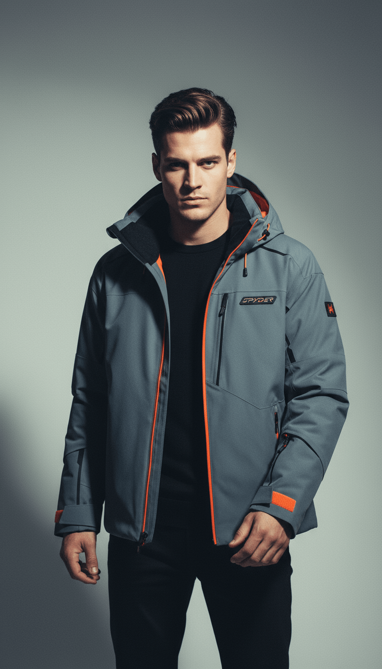 AI product shot of Mens Leader Jacket - Slate Blue