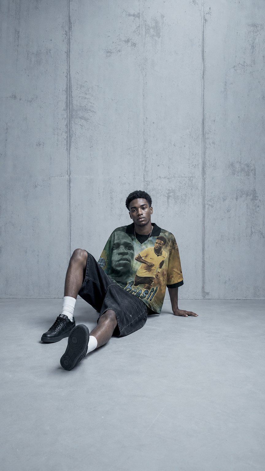 AI product shot of CJ X NIKE ATHLETES SERIES: RETRO JERSEY (VINI JR.)