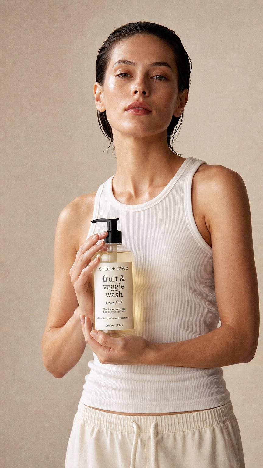 AI product shot of Fruit & Veggie Wash