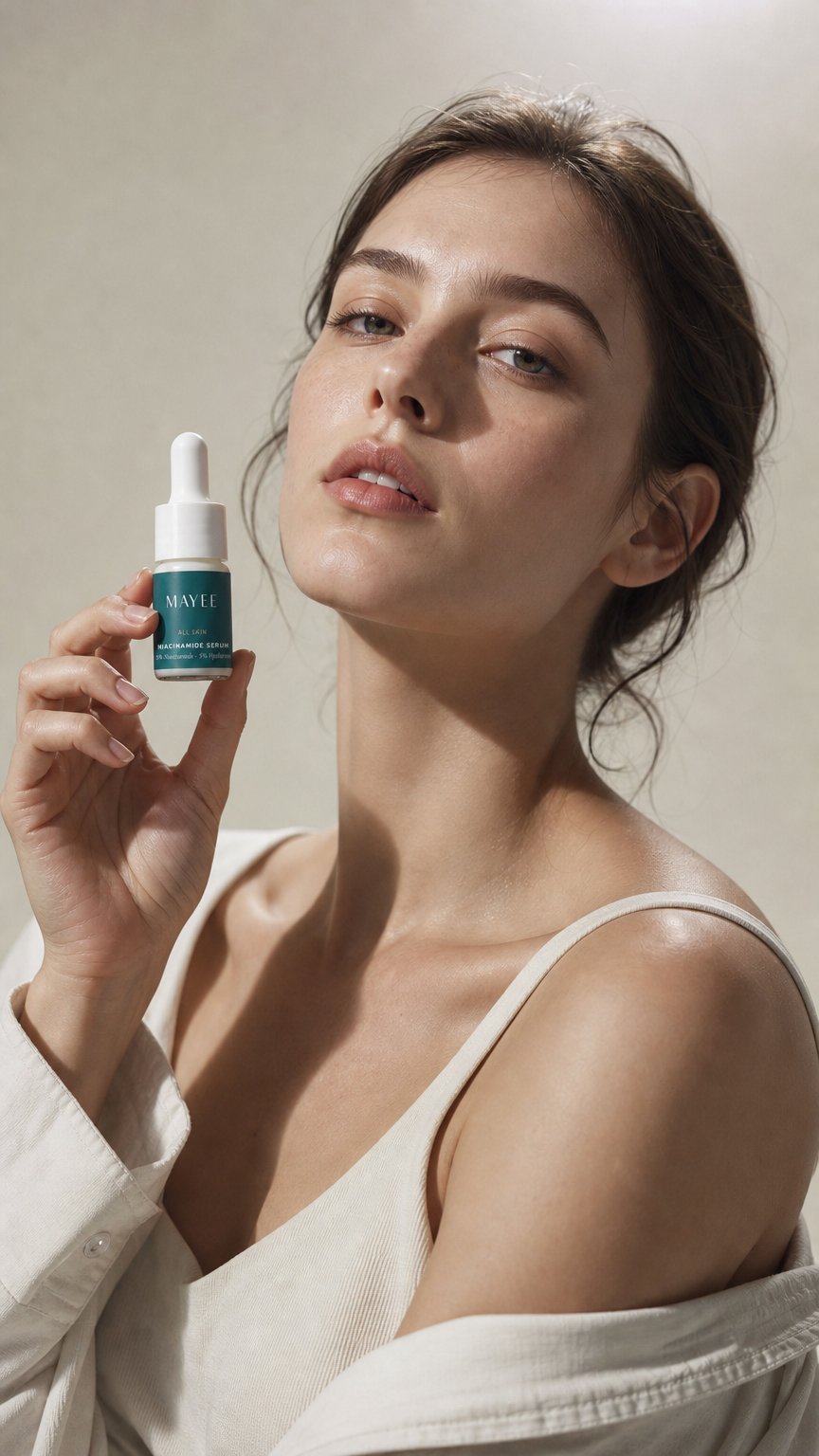 AI product shot of Niacinamide Serum MINI