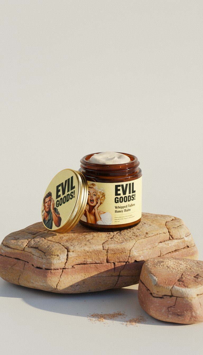 AI product shot of Whipped Tallow & Manuka Honey Moisturizer