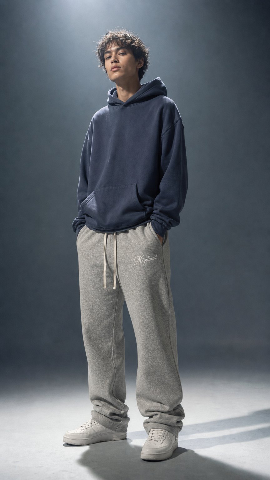 AI product shot of Misplaced Simple Sweats