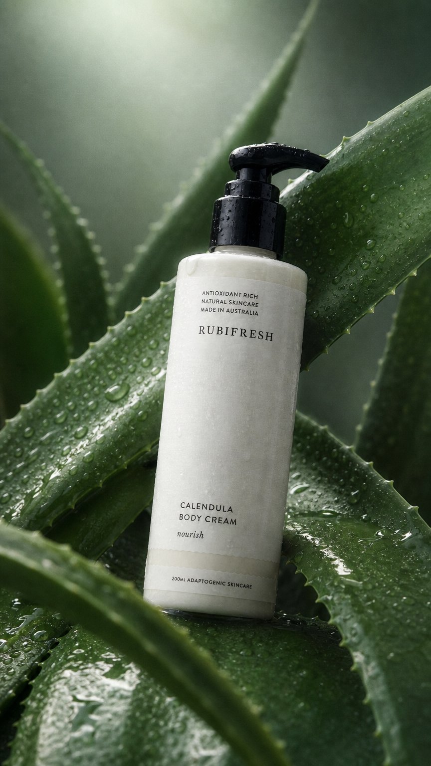 AI product shot of Calendula Body Cream 200ml
