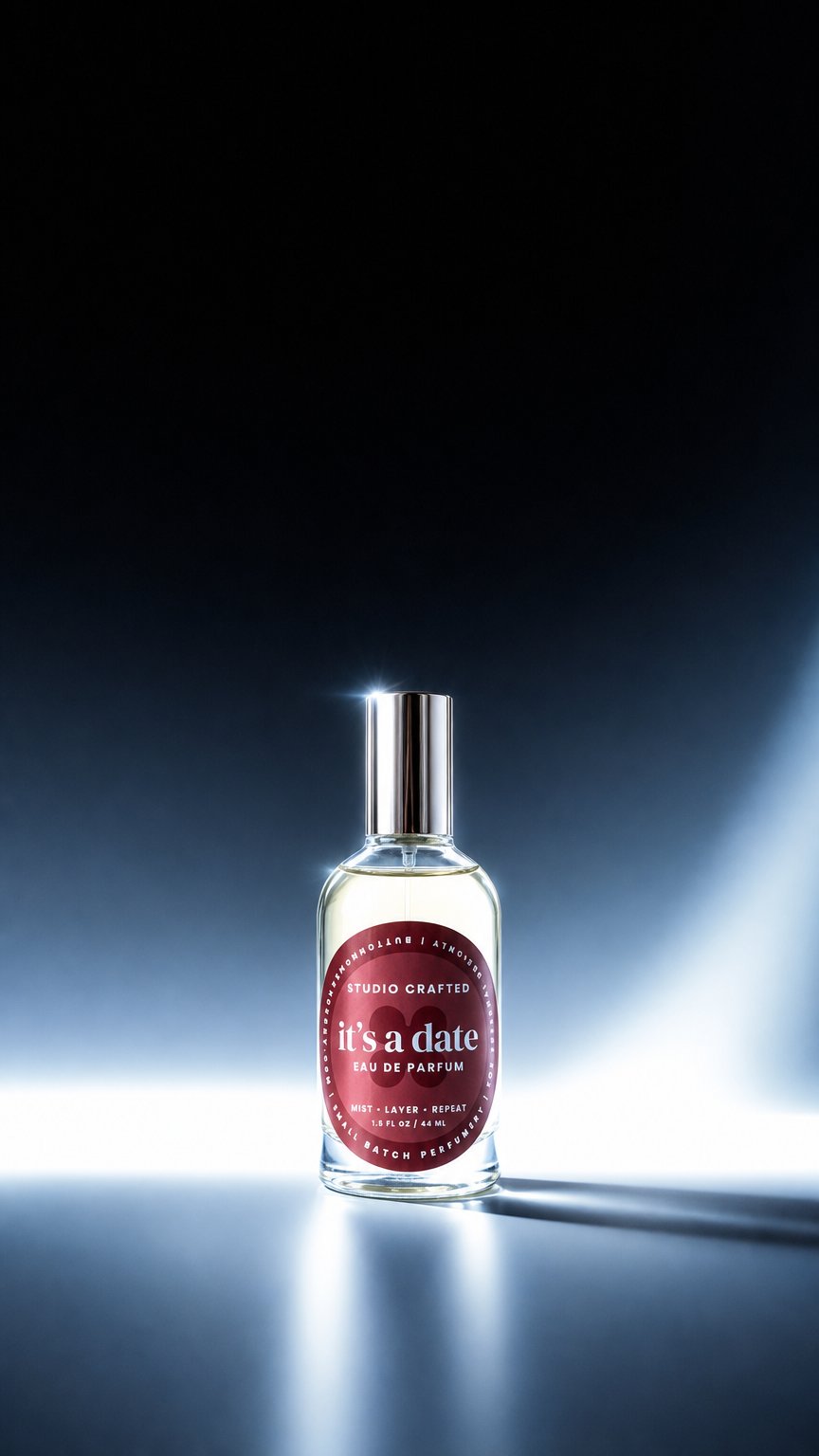AI product shot of It's a Date | Eau de Parfum