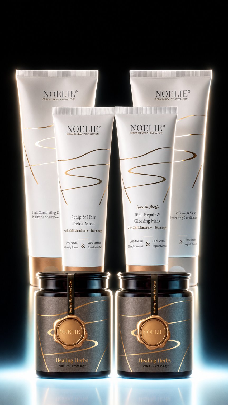 AI product shot of Carolas Starter Set Volume & Shine mit 2x Farben