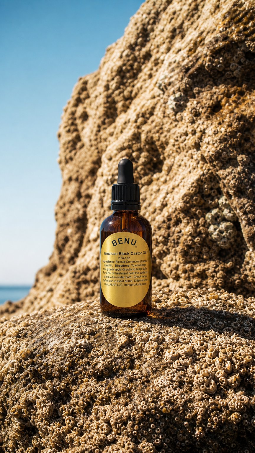 AI product shot of Jamaican Black Castor Oil