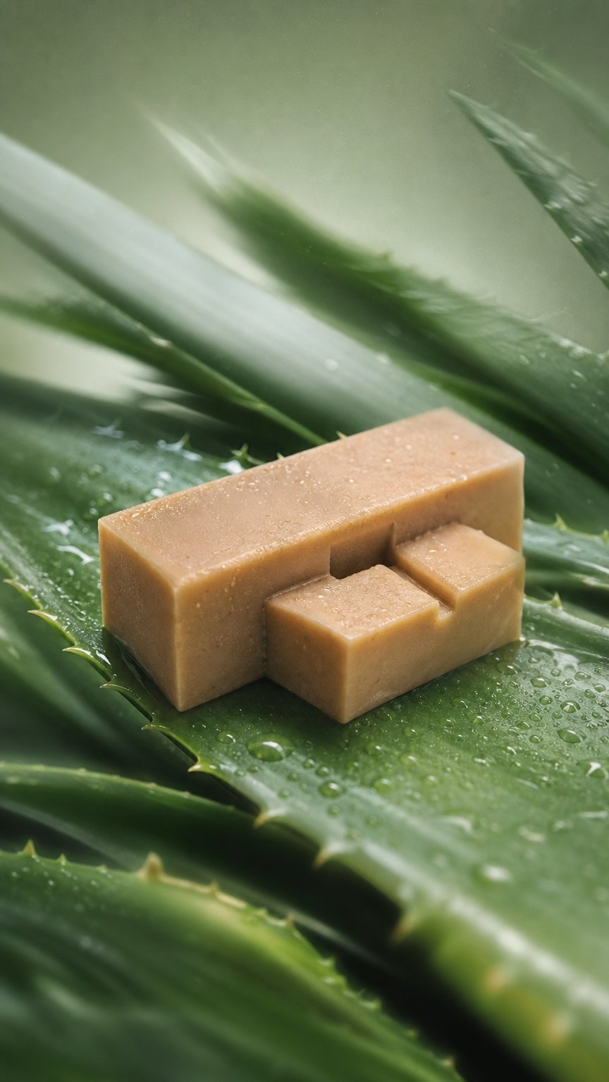 AI product shot of 金萃馬油蠶絲皂|1kg(8入)預購版|原味