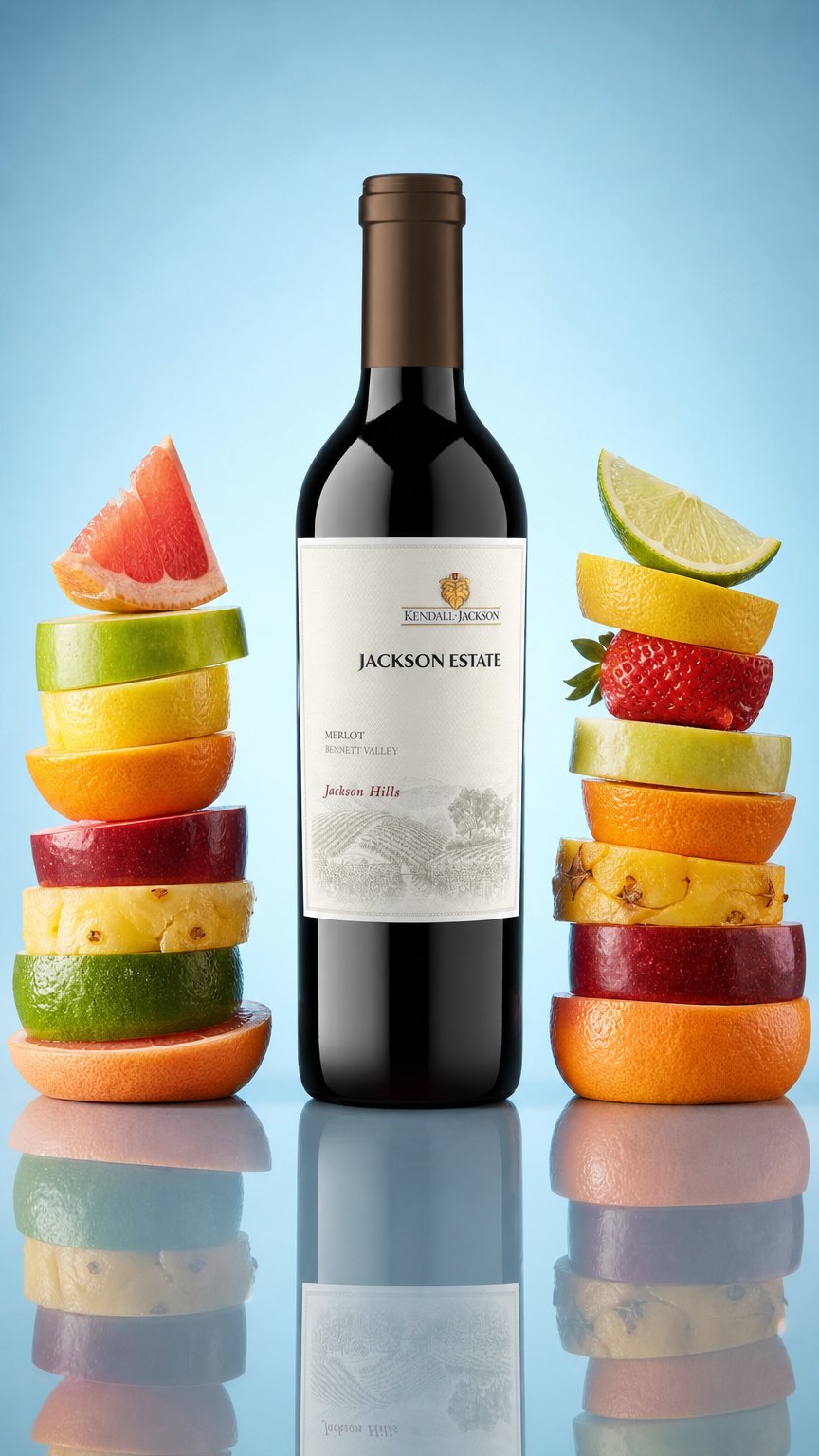 AI product shot of 2022 Jackson Estate Jackson Hills Merlot