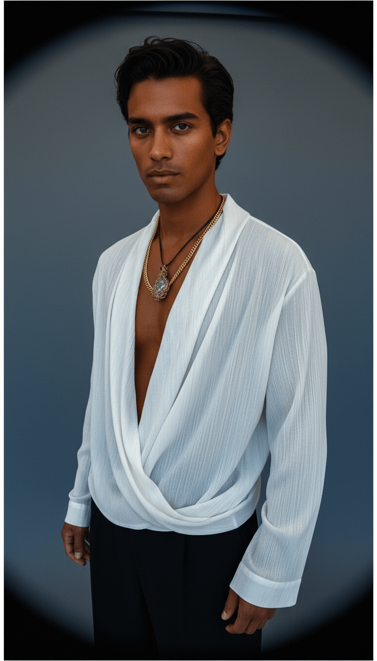 AI product shot of Moa Shirt Sheer White