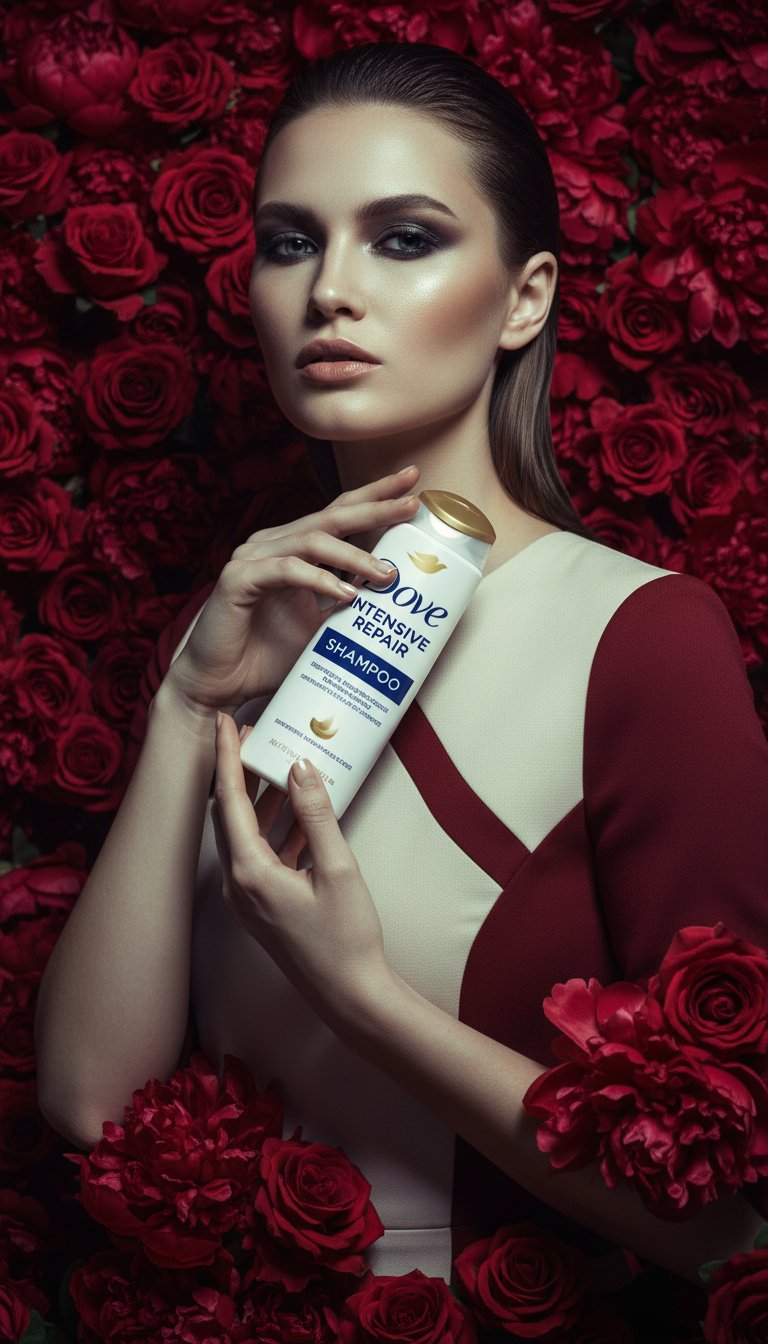 AI product shot of Dove Nutritive Solutions Shampoo Intensive Repair 400 ml