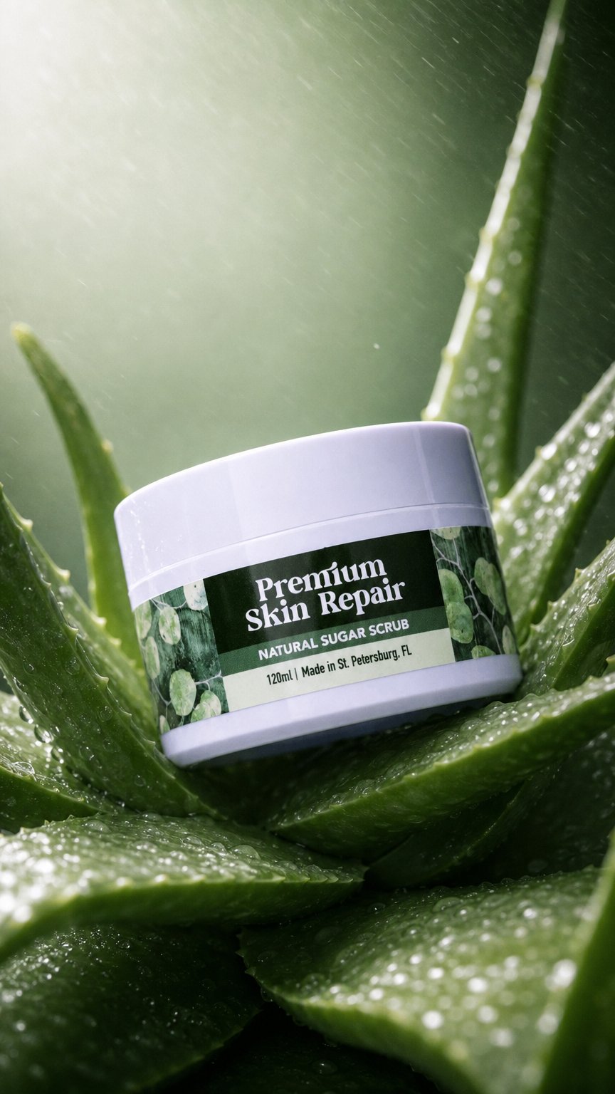 AI product shot of Sugar Scrub