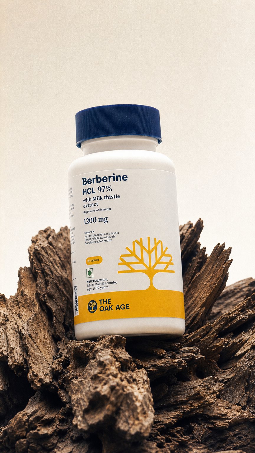 AI product shot of Blood Sugar Support | Himalayan Berberine with Milk Thistle