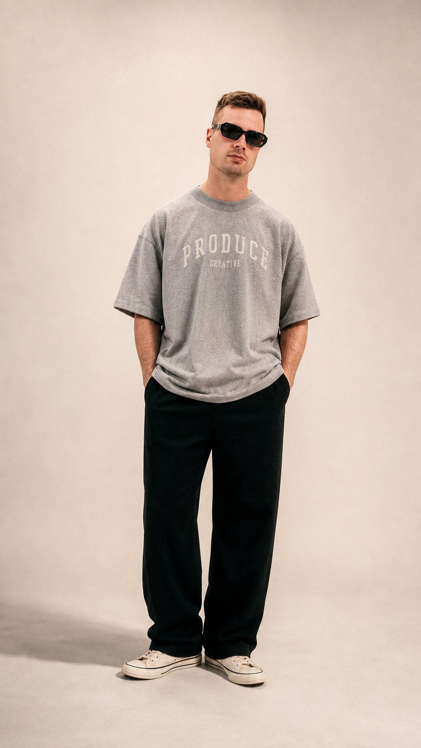 AI product shot of PRODUCE™ COLLEGIATE T-SHIRT