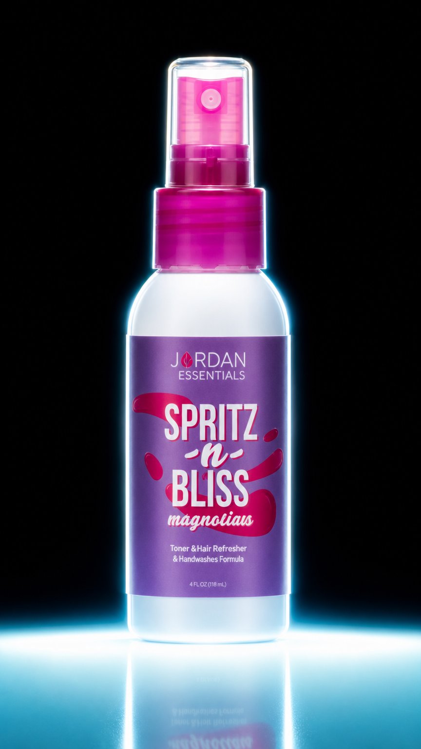 AI product shot of Jordan Essentials Spritz -n- Bliss Toner Mist with Magnesium