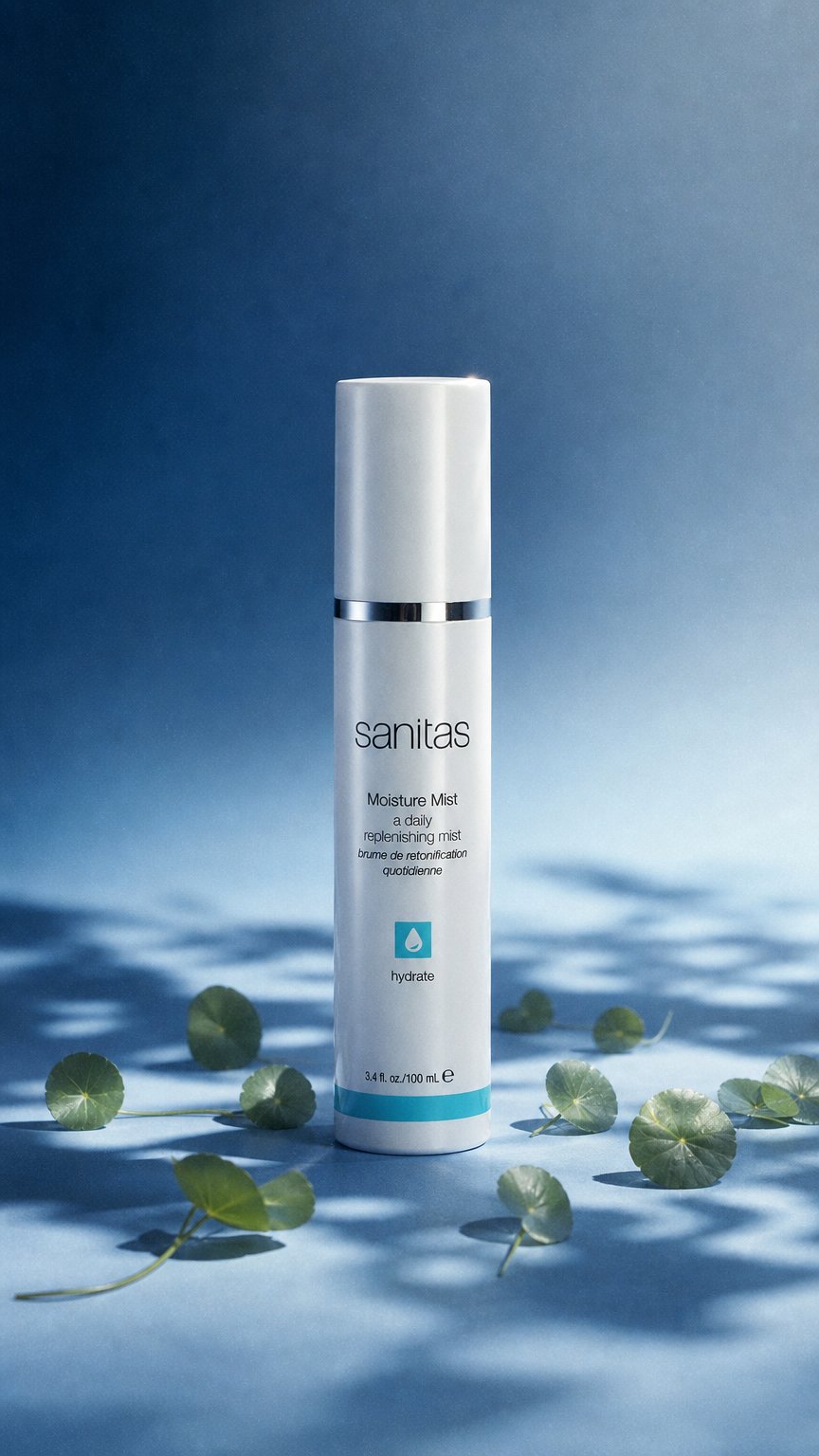 AI product shot of Sanitas Moisture Mist