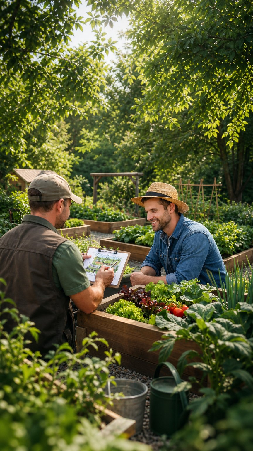 AI product shot of Vegetable Garden Design Service That Works