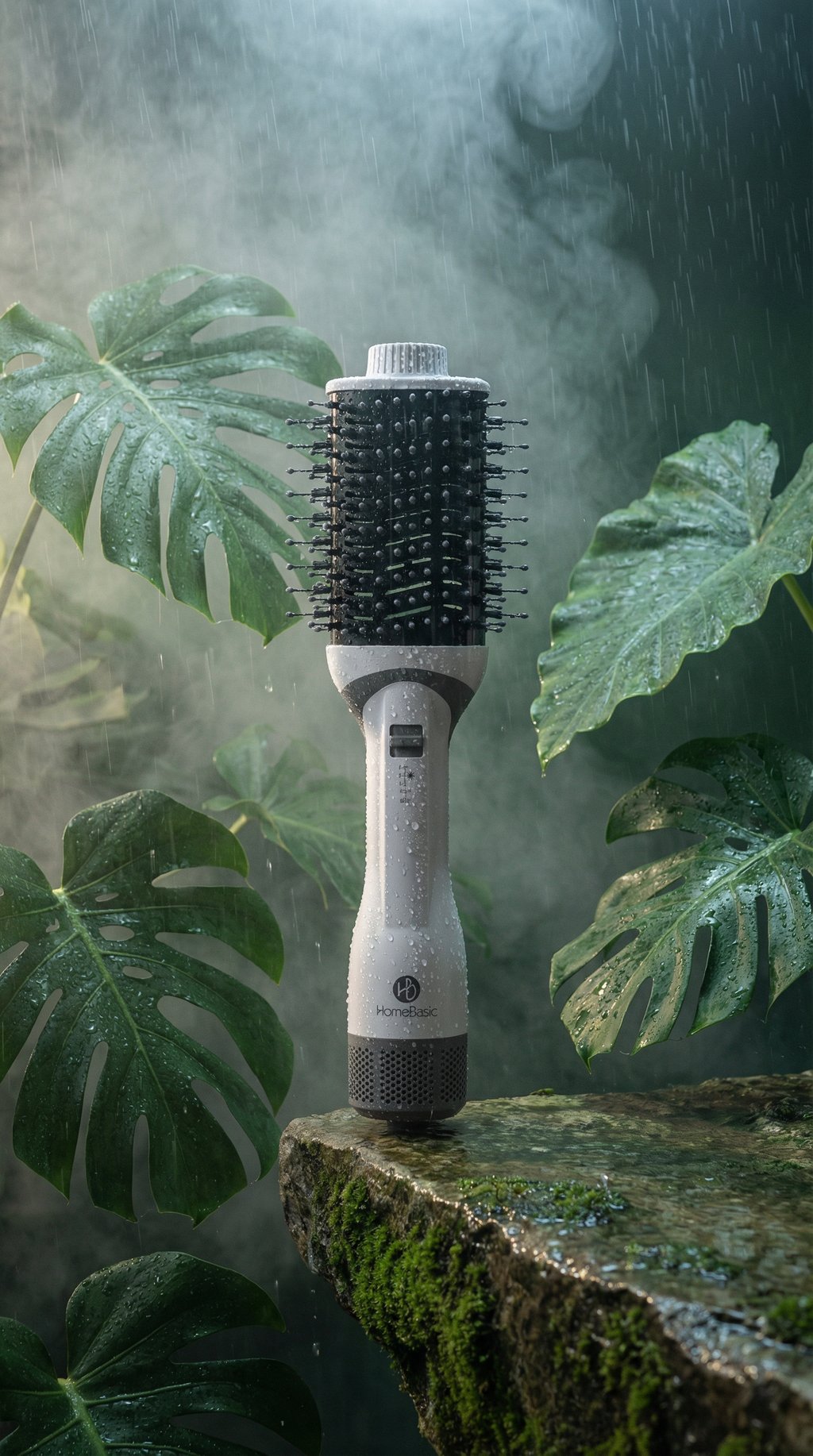 AI product shot of 4-in-1 Hot Air Brush | Hair Dryer, Straightener, Volumizer & Curler – Salon-Quality Styling in Minutes!