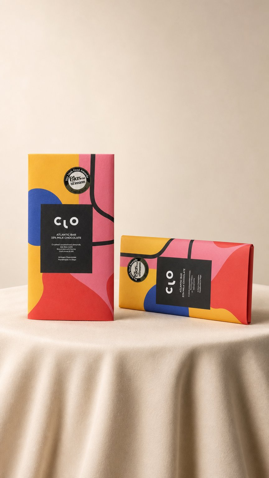 AI product shot of CLO CHOCOLATE BAR