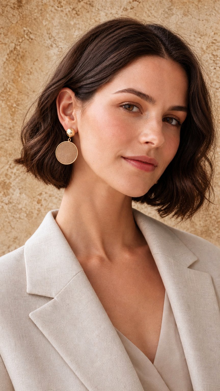 AI product shot of Boucles d'oreilles Charlotte