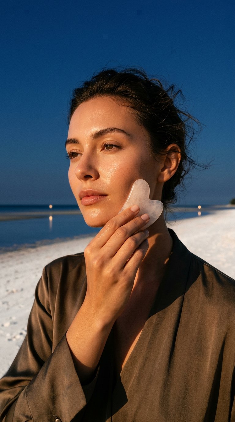 AI product shot of Gua Sha