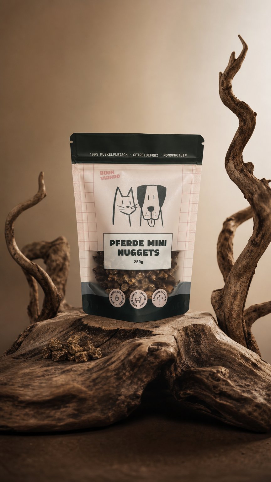 AI product shot of Pferde Mini Nuggets