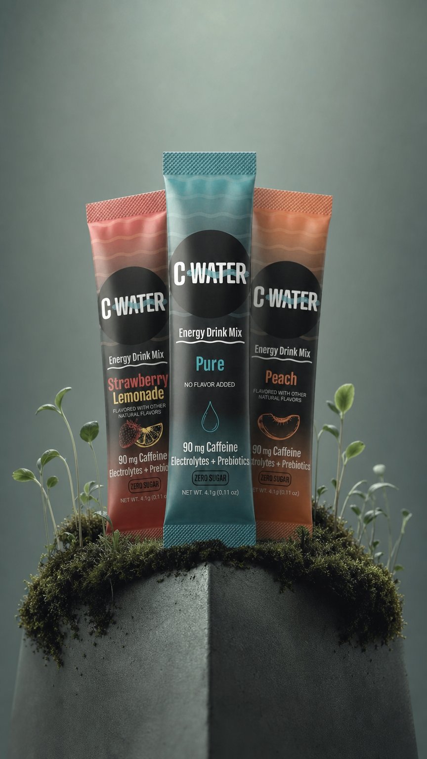 AI product shot of C Water Stick Pack