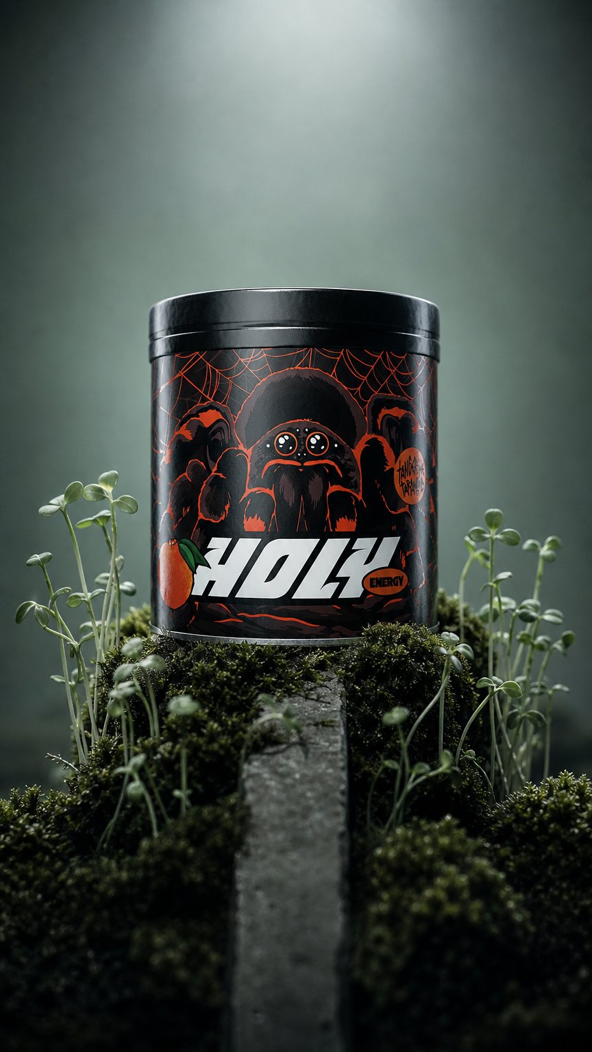 AI product shot of Tangerine Tarantula
