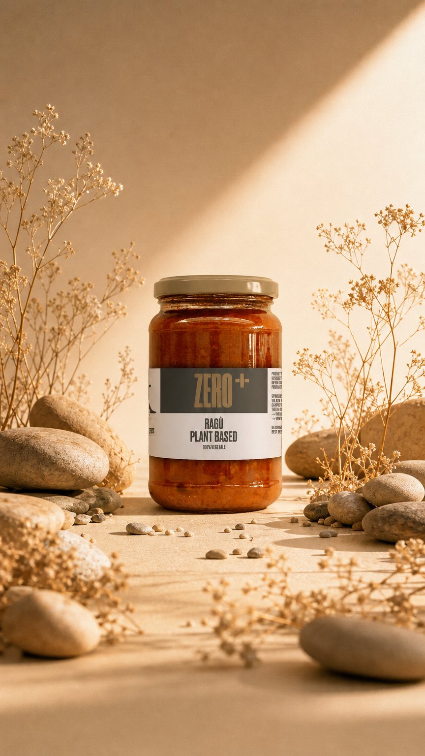 AI product shot of RAGU’ PLANT BASED